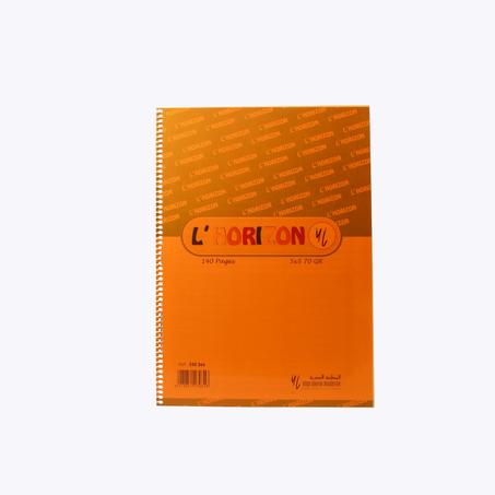 Cahier Spirale A4 5X5 70Gr 300 Pages Plastifie L'HORIZON