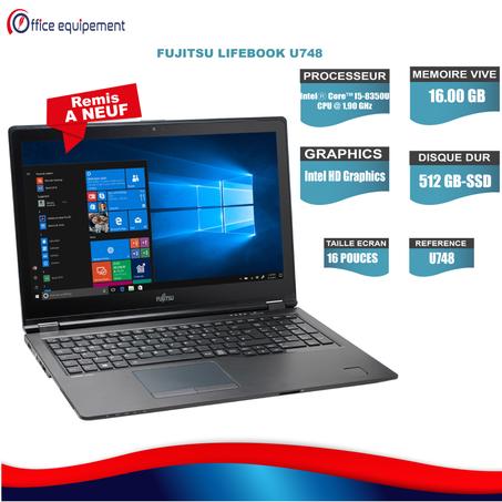 FUJITSU LIFEBOOK U748 I5-8e Génération 16 Go RAM 512 Go SSD