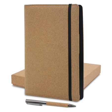 Coffret Notebook Ecologique en Liège avec Stylo