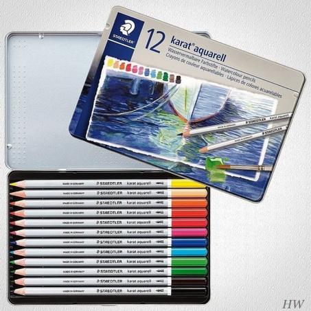 Crayons Couleurs Aquarelles KARAT STAEDTLER - Paquet de 12