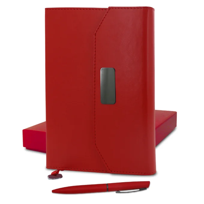 Coffret Notebook A5 en Simili Cuir avec Stylo
