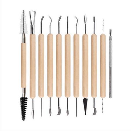 Ensemble d'Outils en Argile KEEP SMILING - Paquet de 11
