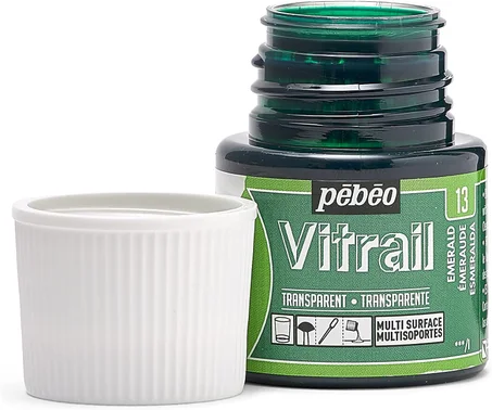 Peinture Vitrail Transparent 45ml PEBEO - Emeraude