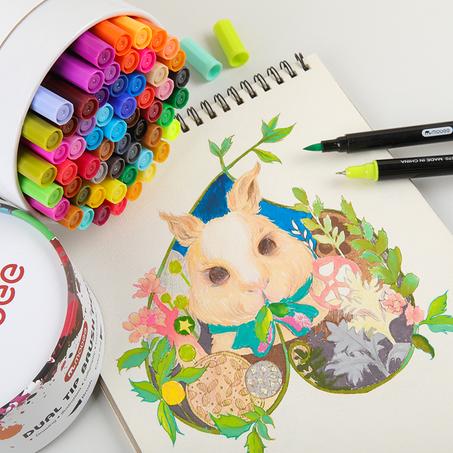 Brush Markers MOBEE - 60 Marqueurs