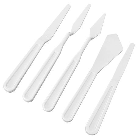 Couteau à Palette en Plastique KEEP SMILING - Paquet de 5