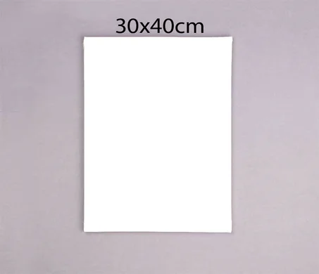 Toile Blanche 30x40cm Plat
