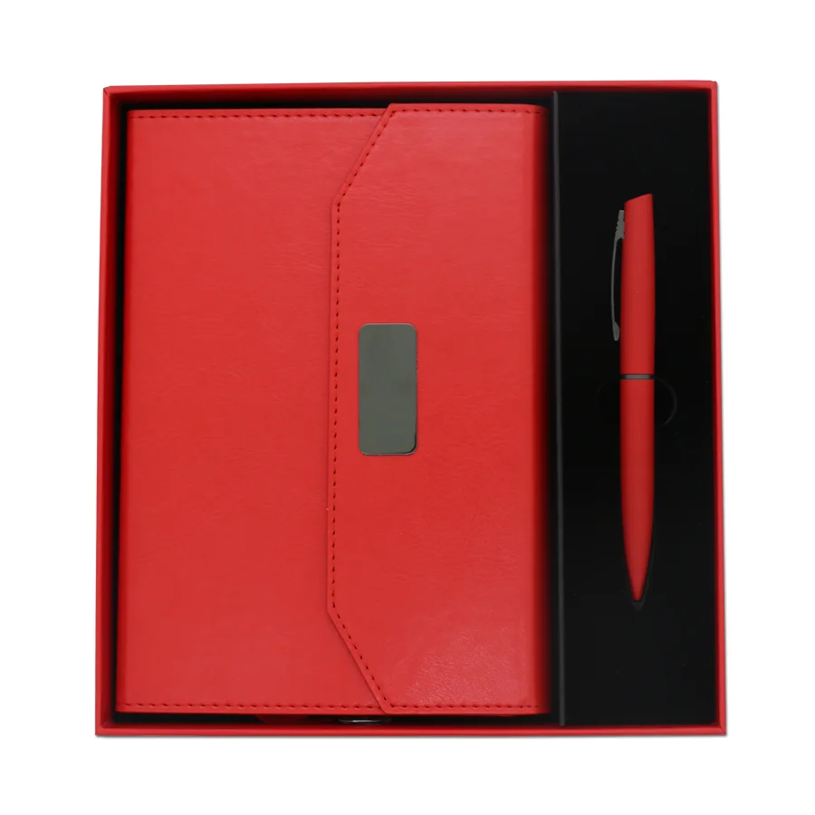 Coffret Notebook A5 en Simili Cuir avec Stylo