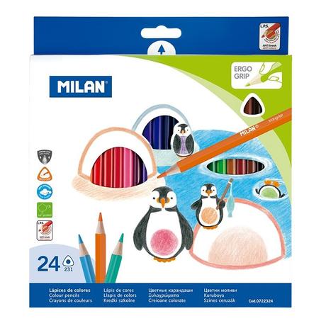 Crayon Couleur MILAN - 24 Couleurs