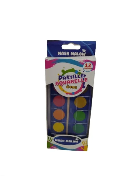 Peinture Aquarelle MASH MALOW - 12 Couleurs