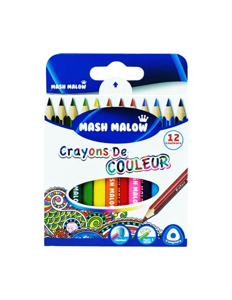 Crayon Couleur MASH MALOW - 12 Couleurs