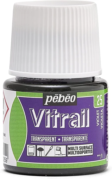 Peinture Vitrail Transparent 45ml PEBEO - Violet