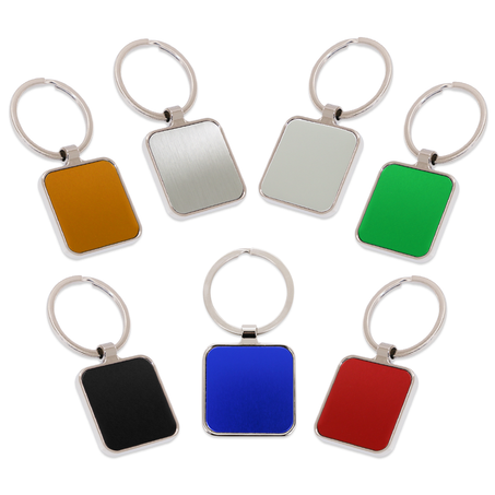 Porte Clé Carré en Métal