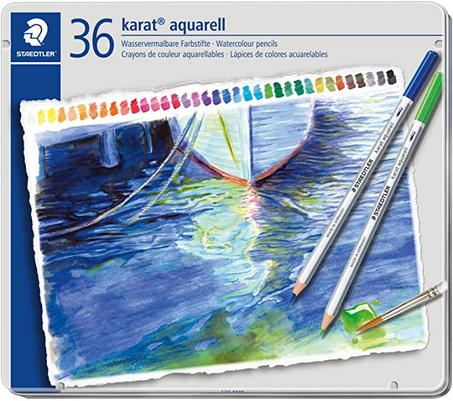 Crayons Couleur Aquarelles KARAT STAEDTLER - Boîte de 36 Couleurs