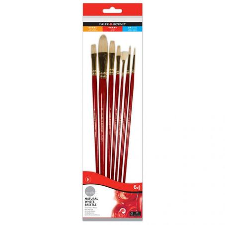 Brosse en Soie SIMPLY DALER ROWNEY - Paquet de 7