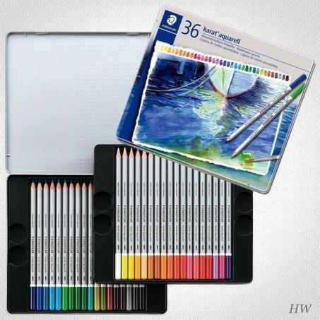 Crayons Couleurs Aquarelles KARAT STAEDTLER - Paquet de 36