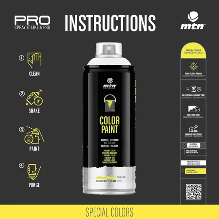 Bombe de Peinture 400ml MTN PRO