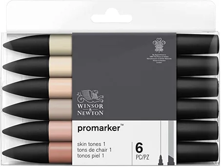 Promarkers Skin tones 1 " WINSOR & NEWTON "