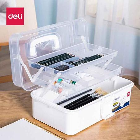Boite De Rangement Matériel D'art En Plastique DELI