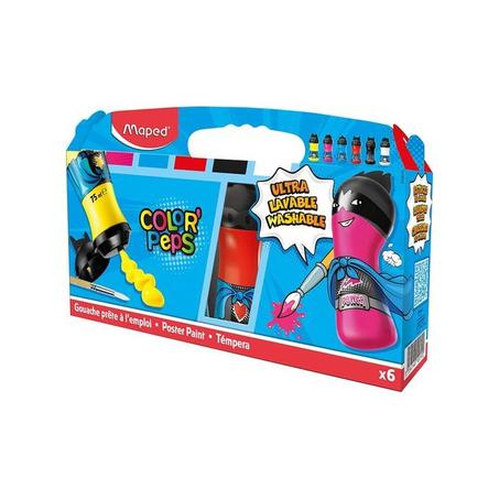 Gouache 75ml PREPS MAPED - 6 Couleurs