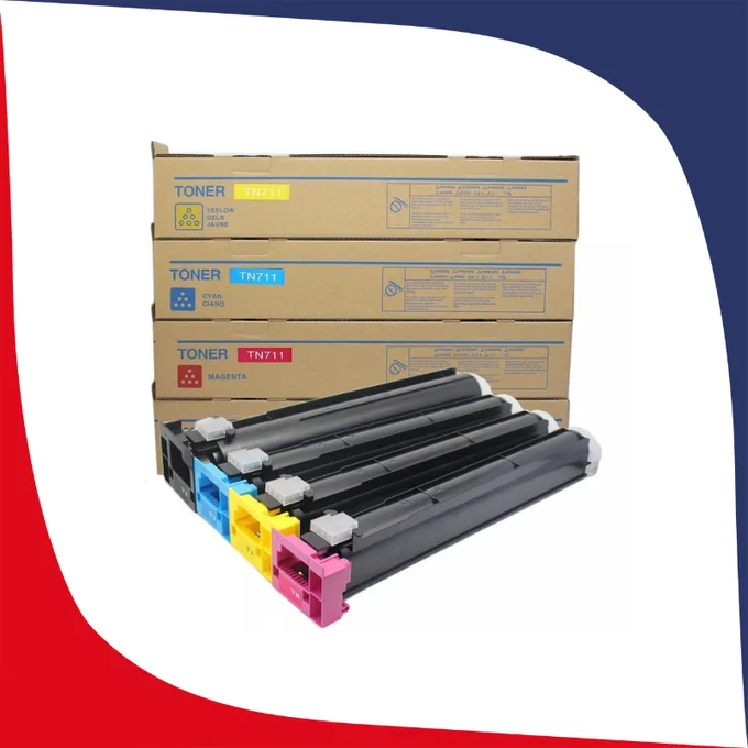 Toner Original Konica Minolta TN711Y Jaune - A3VU250 - Neuf Sous Blister