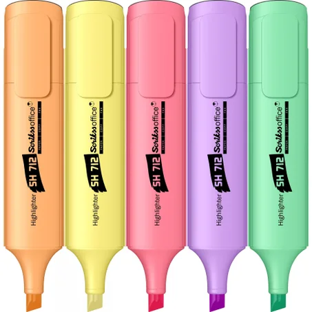 Fluorescent SCRIKSS - Paquet de 5 Couleurs