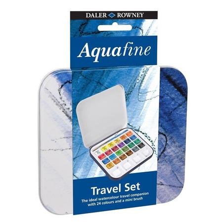 Set de Voyage Aquafine DALER ROWNEY - Boîte de 24 Couleurs