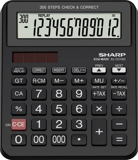Calculatrice SHARP EL-CC12D