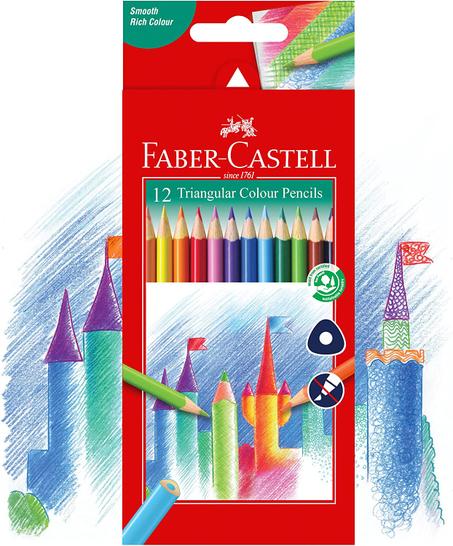 Crayon Couleur FABER CASTELL - 12 Couleurs