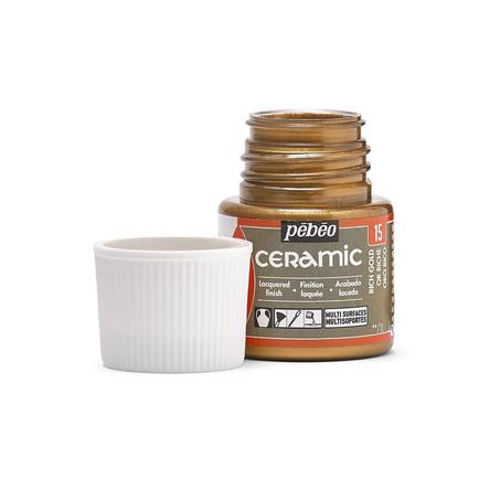 Peinture Ceramic 45ml PEBEO - Or Riche