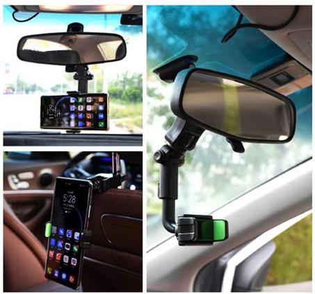 حامل هاتف مثبت بمرآة السيارة Support de téléphone