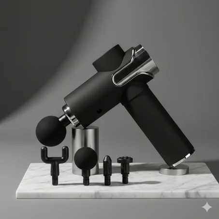 Grey Gun – مسدس مساج احترافي متعدد الرؤوس