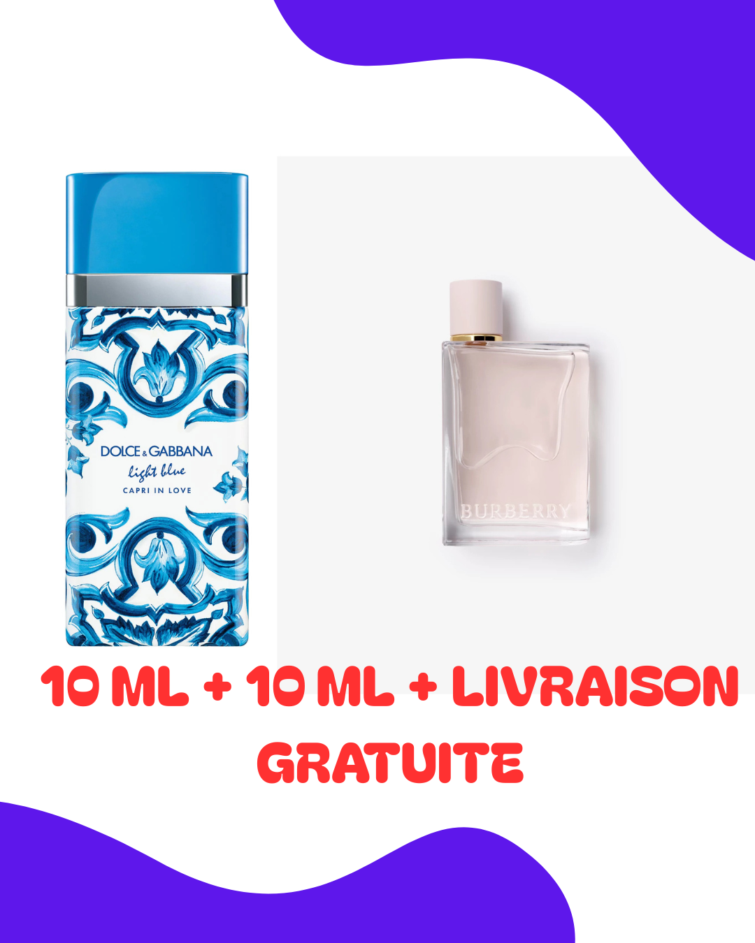 PACK D&G LIGHT BLUE CAPRI IN LOVE + BURBERRY HER EDP