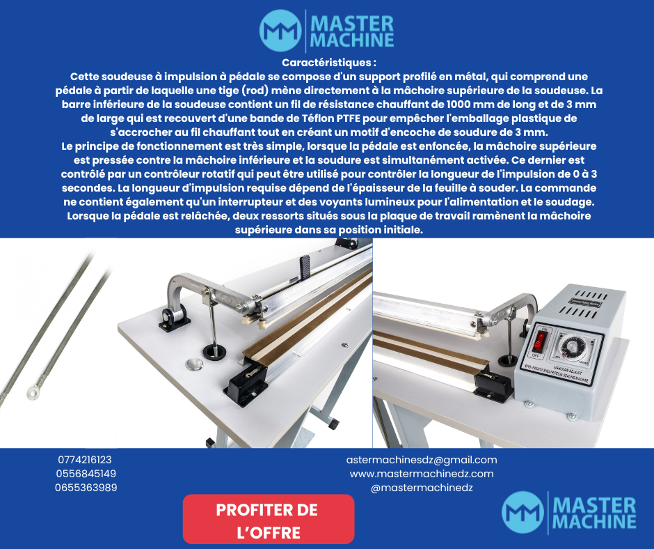 SF-1000 SOUDEUSE A PEDAL AVEC TABLE
