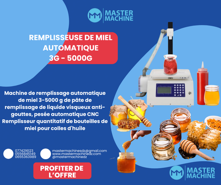 REMPLISSEUSE DE MIEL AUTOMATIQUE 3G - 5000G