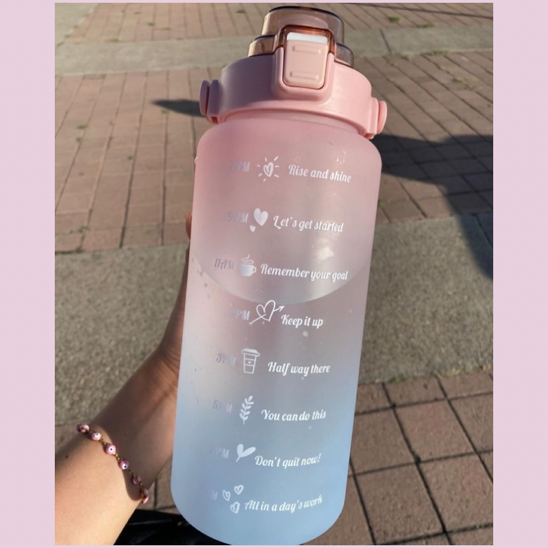 Aesthetic Motivation Water Bottle 2 L