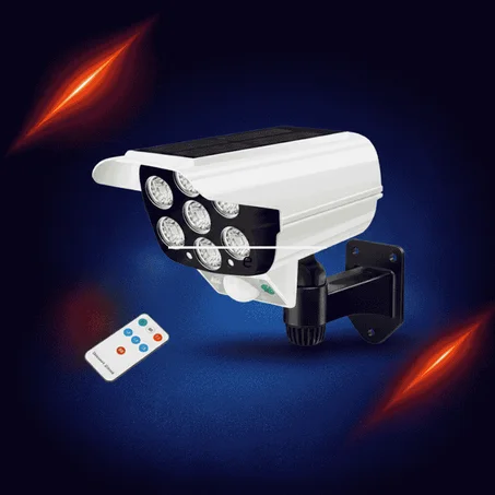 ضوء شمسي على شكل كاميرا مع حساس حركة