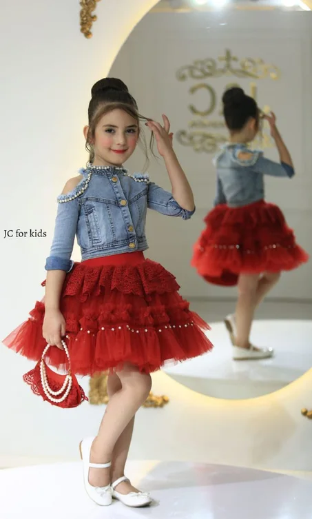 فستان جينز للبنات Ensemble en jeans pour fillettes