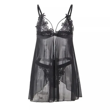 Chemise de nuit femmes Dentelle Broderie