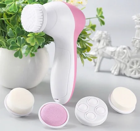 5 في 1 فرشاة التدليك وتنظيف الوجه الكهربائية