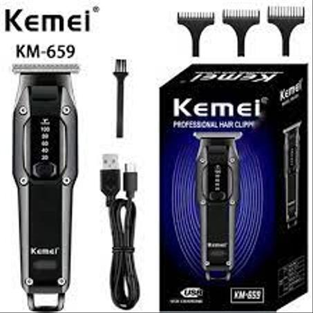 Kemei tondeuse à cheveux électrique tondeuse à cheveux professionnelle rechargeable 2 vitesses kit de coupe de cheveux sans fil avec