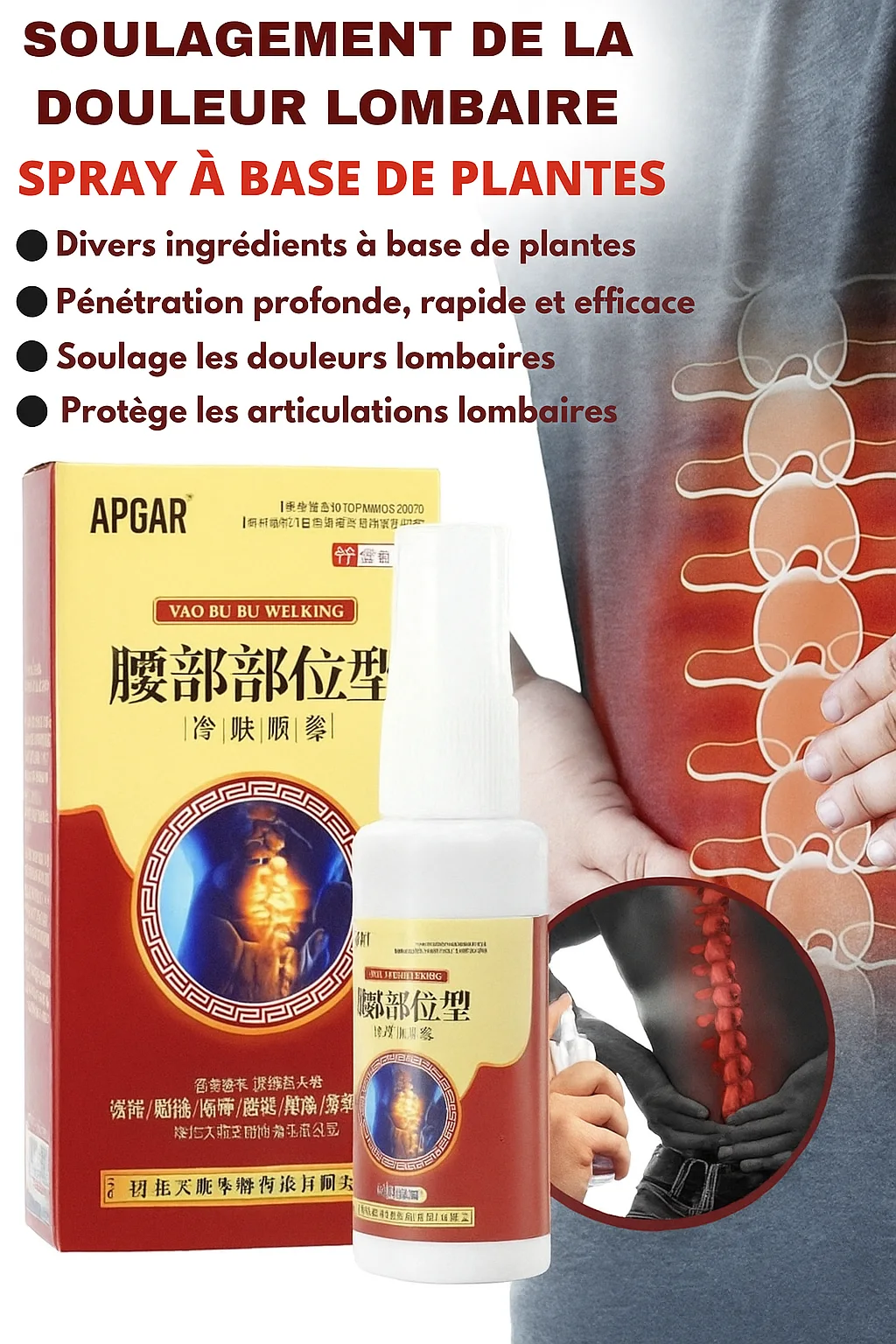 🧴 Spray APGAR – Le Soulagement Ciblé, Naturel et Instantané