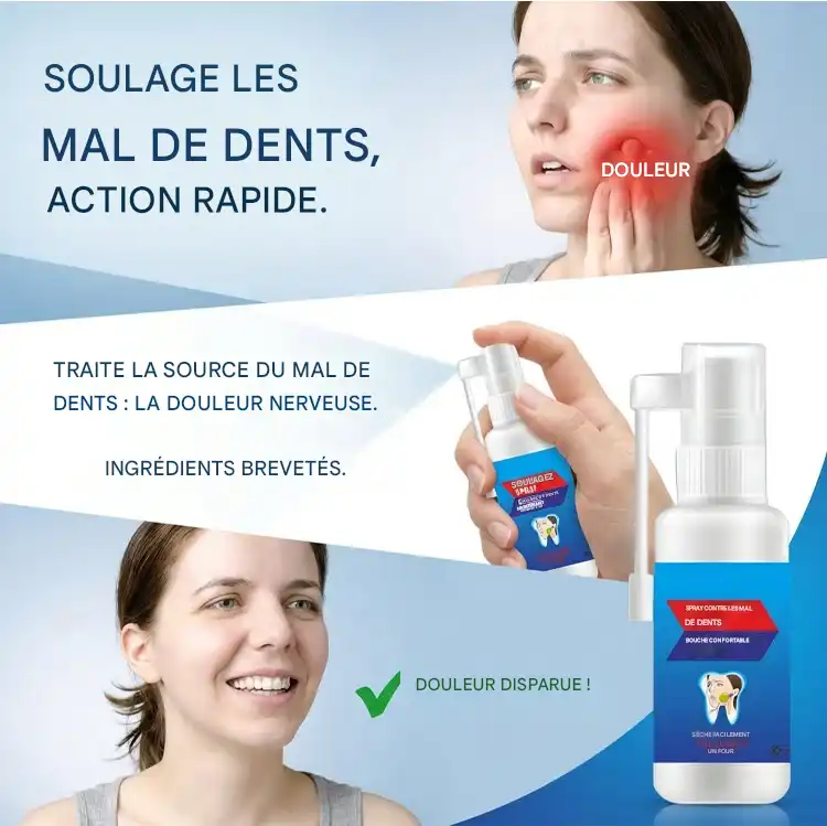 Spray apaisant pour les dents et les gencives