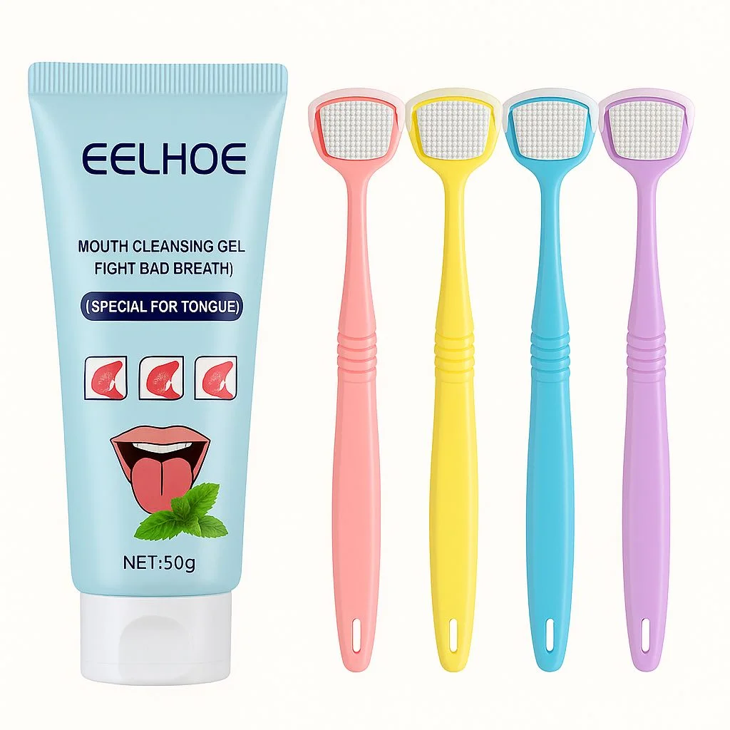 🌿 GEL BIO + 🪥 BROSSE LANGUE 🔥 La Solution Idéale Contre la Mauvaise Haleine 😮‍💨💨