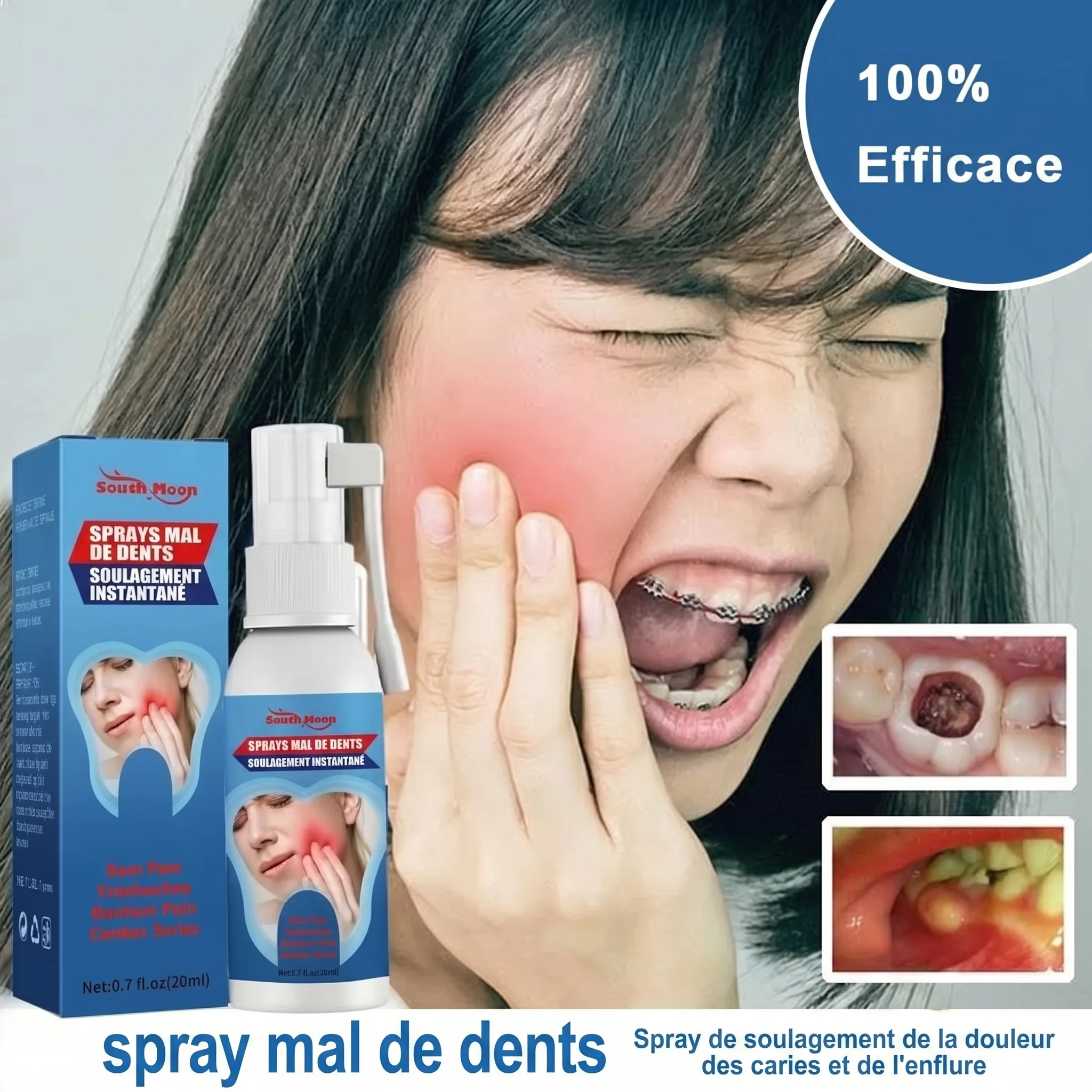 Spray apaisant pour les dents et les gencives