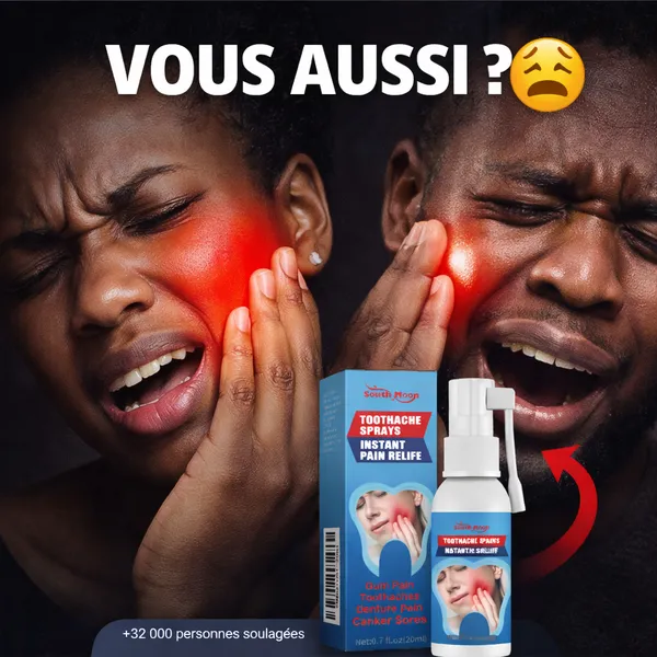 🦷 Toothache Spray – Soulagement rapide contre le mal de dents