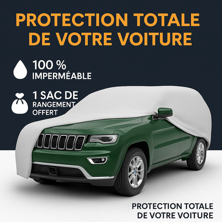 Housse de Voiture Imperméable Haute Résistance – Protection Intégrale Toutes Saisons
