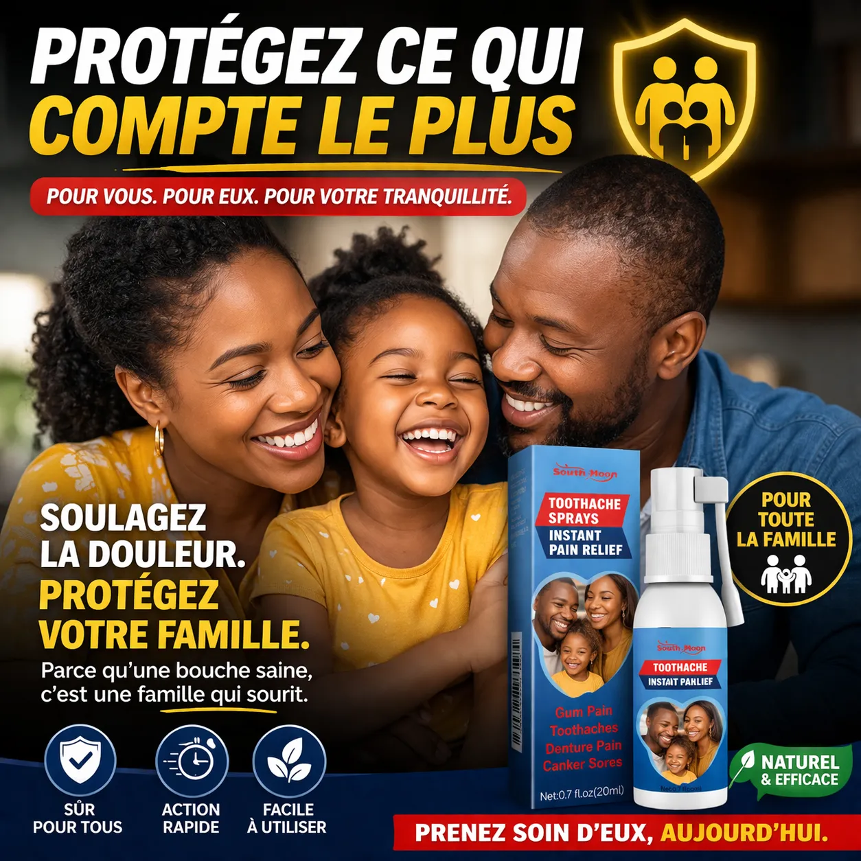 🦷 Toothache Spray – Soulagement rapide contre le mal de dents