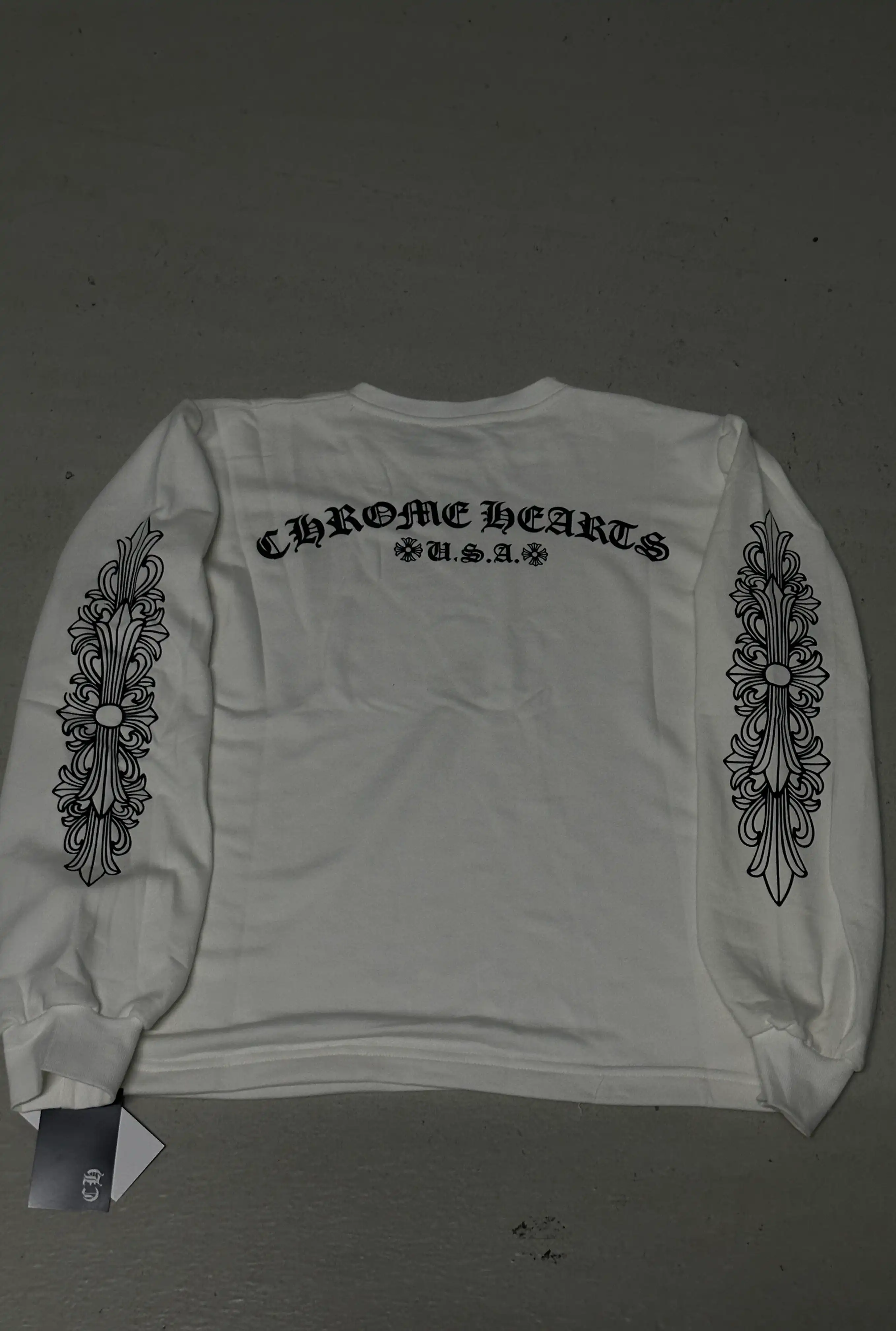 Chrome Pack: White Long Sleeve + Black Baggy Joggers