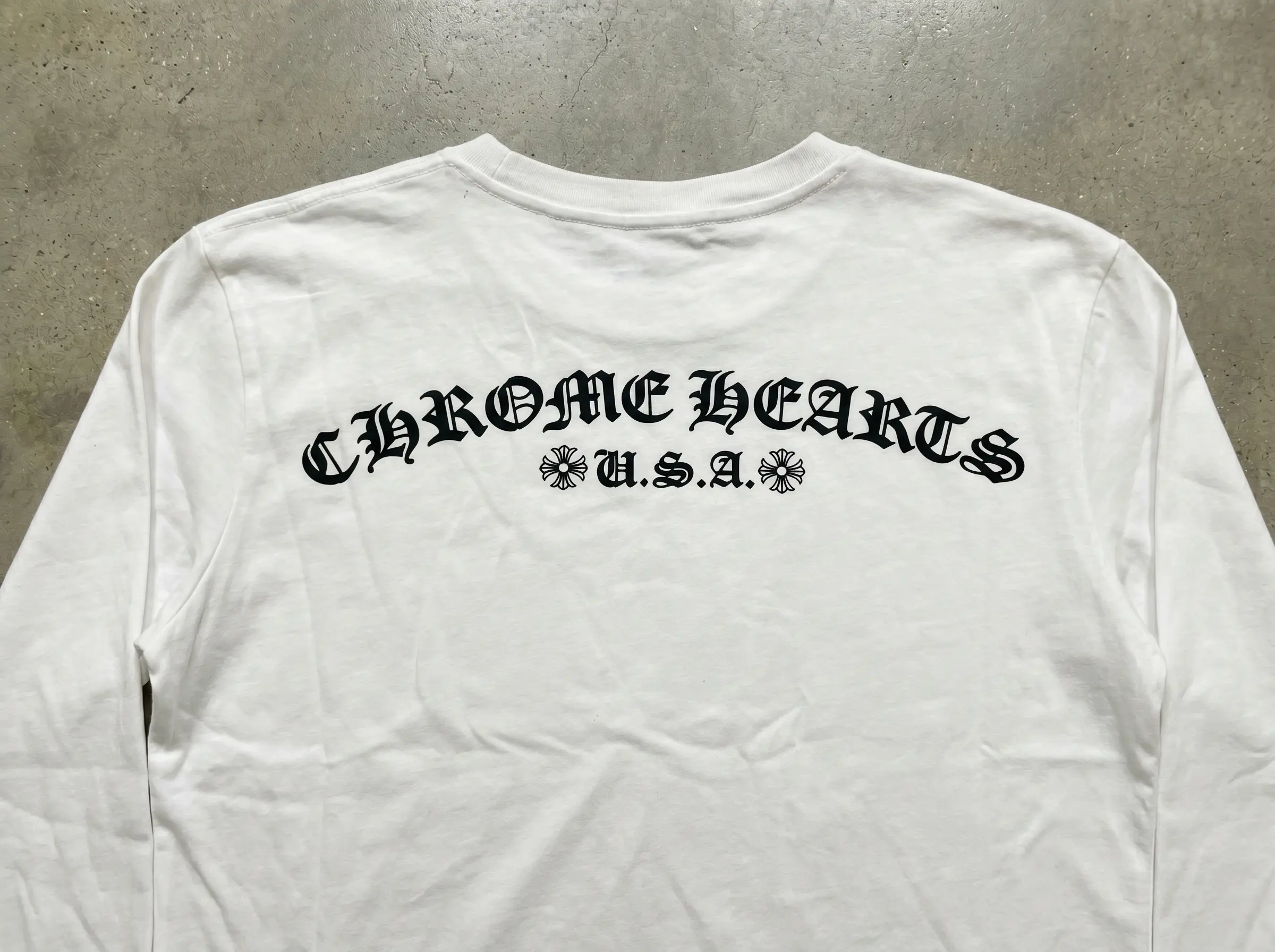 Chrome Hearts Floral Long Sleeve - White