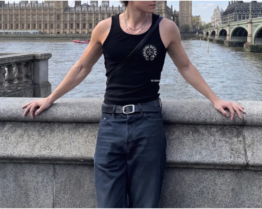 Chrome Hearts Ribbed Tank Top